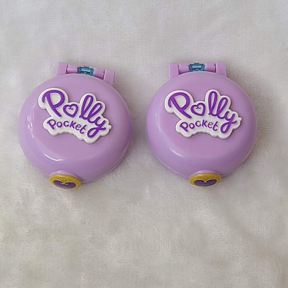 Polly Pocket Mixed Lot Mattel 2019 Winter Compacts + 2003 McDonalds Doll - Picture 5 of 8